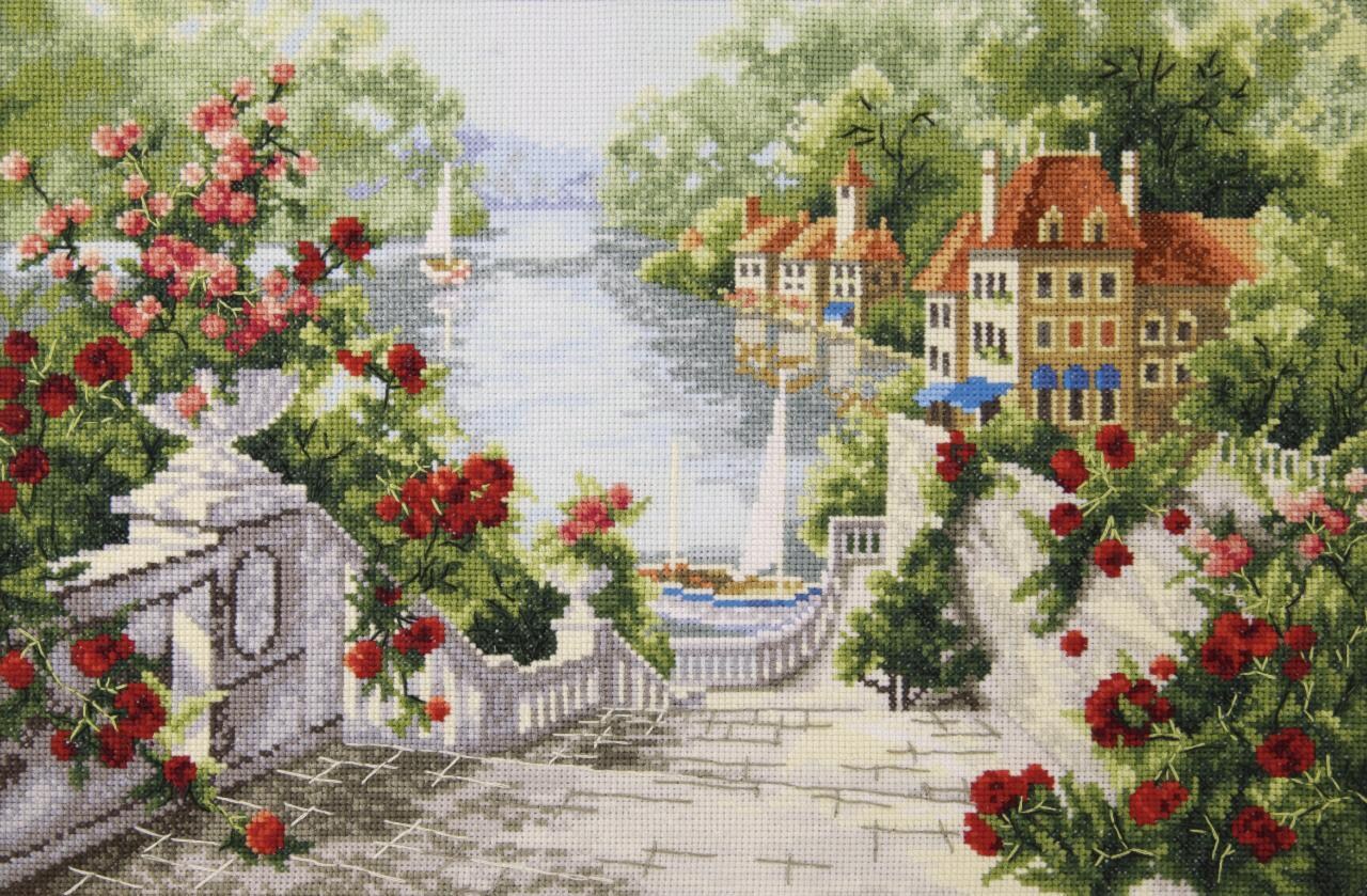 Cross-stitch kit Counted cross stitch kit series "Holidays by the sea"